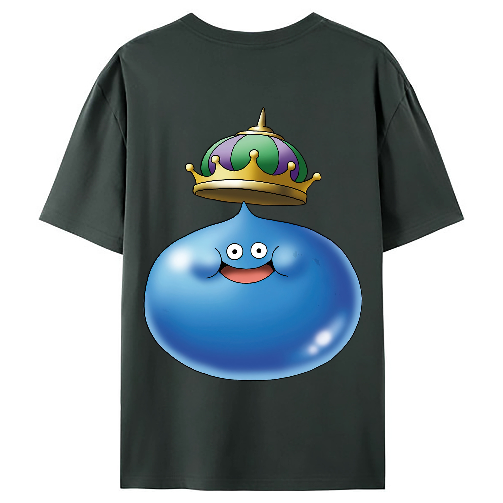 （画像用） ドラゴンクエスト Doragon Kuesuto Dragon Quest 綿100％ メンズ半袖Tシャツ（バックプリント） 通気性